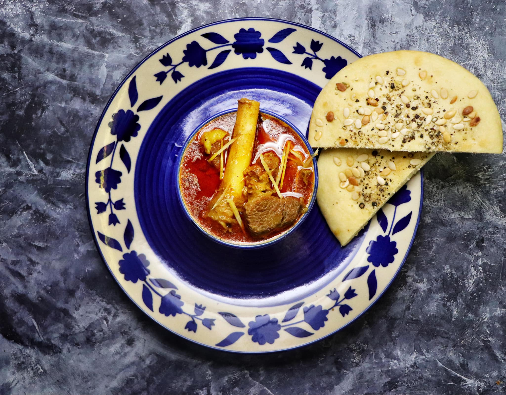 Nihari with naan