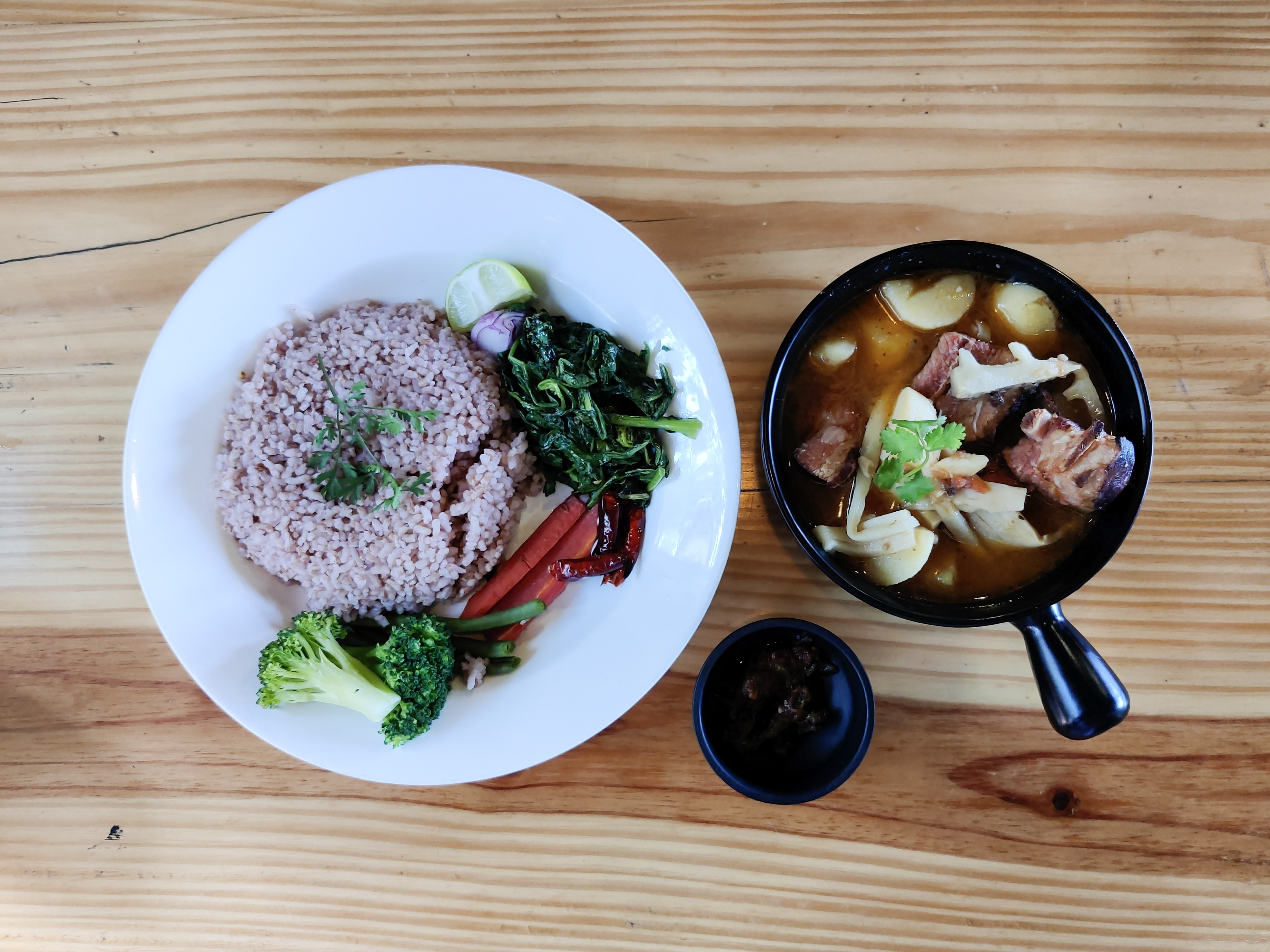 Naga smoked pork with bamboo shoot