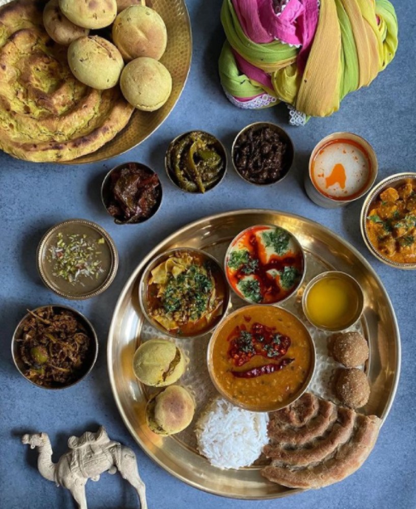 A Rajasthani thali