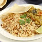 Parsi dhansak with caramelised brown rice